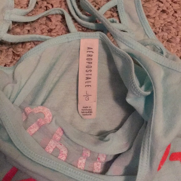 Light Blue Racerback Tank Top - Picture 5 of 5